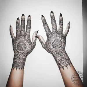 Tattoo sketch hands with a paper - эскиз тату (№1758148721_0, 17.09.2025 22:38) — tattoo-photo.ru