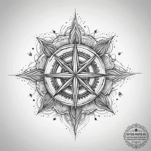 Tattoo sketch cosmic portrayal, ink illustrat... - эскиз тату (№1758150098_0, 17.09.2025 23:01) — tattoo-photo.ru
