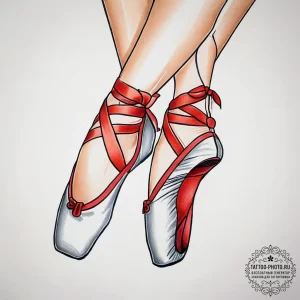 Tattoo sketch dancer ballet slipper, tattoo d... - эскиз тату (№1758150879_0, 17.09.2025 23:14) — tattoo-photo.ru