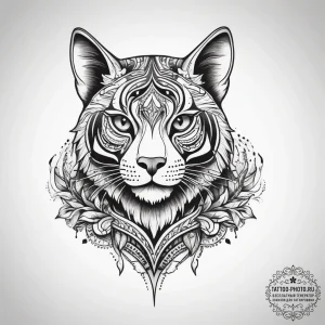 Tattoo sketch cute animal tattoo, ink illustr... - эскиз тату (№1758151894_0, 17.09.2025 23:31) — tattoo-photo.ru