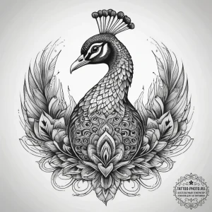 Tattoo sketch peacock tattoo, tattoo sketch d... - эскиз тату (№1758152489_0, 17.09.2025 23:41) — tattoo-photo.ru