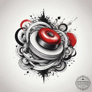 Tattoo sketch curling curling stone, artistic... - эскиз тату (№1758152692_0, 17.09.2025 23:44) — tattoo-photo.ru