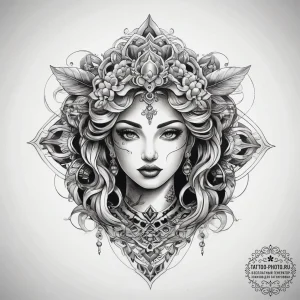 Tattoo sketch jade, tattoo sketch design, on... - эскиз тату (№1758158472_0, 18.09.2025 01:21) — tattoo-photo.ru