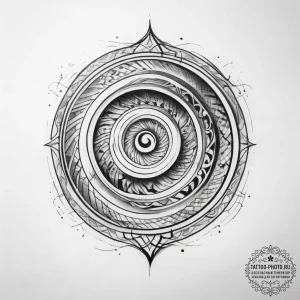 Tattoo sketch spiral - эскиз тату (№1758161051_0, 18.09.2025 02:04) — tattoo-photo.ru