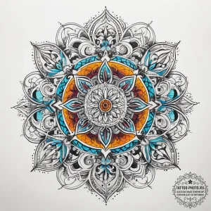 Tattoo sketch divine being, ink illustration... - эскиз тату (№1758161463_0, 18.09.2025 02:11) — tattoo-photo.ru
