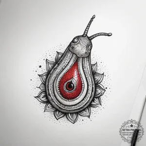 Tattoo sketch slug, tattoo line art, black an... - эскиз тату (№1758168048_0, 18.09.2025 04:00) — tattoo-photo.ru