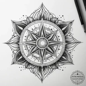 Tattoo sketch cosmic essence, tattoo flash sh... - эскиз тату (№1758172409_0, 18.09.2025 05:13) — tattoo-photo.ru