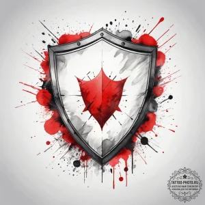 Tattoo sketch shield, artistic tattoo sketch,... - эскиз тату (№1758172603_0, 18.09.2025 05:16) — tattoo-photo.ru