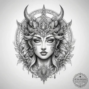 Mythological & magical - эскиз тату (№1758173760_0, 18.09.2025 05:36) — tattoo-photo.ru