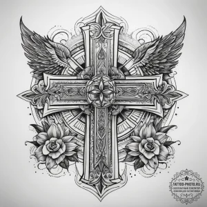 Tattoo sketch divine being, tattoo flash shee... - эскиз тату (№1758177447_0, 18.09.2025 06:37) — tattoo-photo.ru
