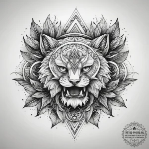 Tattoo sketch nature, tattoo sketch design, o... - эскиз тату (№1758180482_0, 18.09.2025 07:28) — tattoo-photo.ru