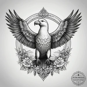 Tattoo sketch albatross, tattoo sketch design... - эскиз тату (№1758184341_0, 18.09.2025 08:32) — tattoo-photo.ru