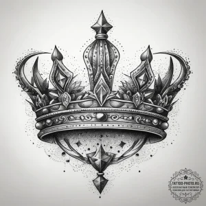 Tattoo sketch crown, concept art for tattoo,... - эскиз тату (№1758190049_0, 18.09.2025 10:07) — tattoo-photo.ru