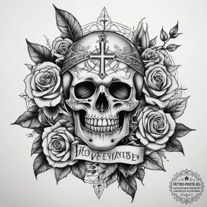 Tattoo sketch holy portrayal, tattoo line art... - эскиз тату (№1758190846_0, 18.09.2025 10:20) — tattoo-photo.ru