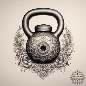 Tattoo sketch trainer kettlebell and jump rop... - эскиз тату (№1758191039_0, 18.09.2025 10:23) — tattoo-photo.ru