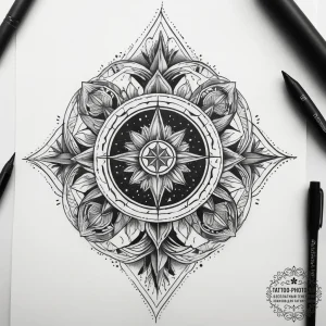 Tattoo sketch cosmic soul, tattoo flash sheet... - эскиз тату (№1758191827_0, 18.09.2025 10:37) — tattoo-photo.ru