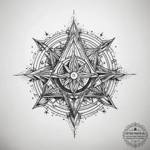 Tattoo sketch cosmic kingdom, tattoo sketch d... - эскиз тату (№1758195174_0, 18.09.2025 11:32) — tattoo-photo.ru
