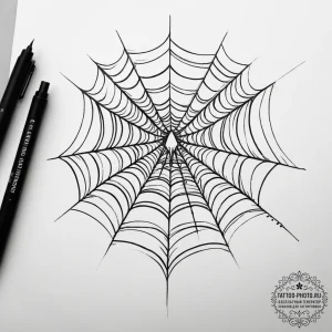 Tattoo sketch spiderweb on elbow, tattoo line... - эскиз тату (№1758199147_0, 18.09.2025 12:39) — tattoo-photo.ru