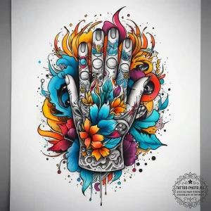 Tattoo sketch hands with a protection, tattoo... - эскиз тату (№1758200936_0, 18.09.2025 13:08) — tattoo-photo.ru