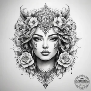 Tattoo sketch silver - эскиз тату (№1758202368_0, 18.09.2025 13:32) — tattoo-photo.ru