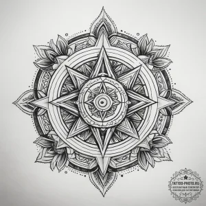 Tattoo sketch sacred narrative, tattoo drawin... - эскиз тату (№1758205663_0, 18.09.2025 14:27) — tattoo-photo.ru