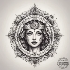 Tattoo sketch cosmic dimension, tattoo drawin... - эскиз тату (№1758208022_0, 18.09.2025 15:07) — tattoo-photo.ru