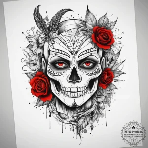 Tattoo sketch nightmare, concept art for tatt... - эскиз тату (№1758208812_0, 18.09.2025 15:20) — tattoo-photo.ru