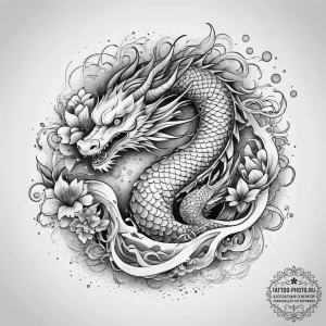 Tattoo sketch gold, tattoo line art, on a cle... - эскиз тату (№1758209007_0, 18.09.2025 15:23) — tattoo-photo.ru