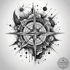 Tattoo sketch cosmic soil, ink illustration f... - эскиз тату (№1758211551_0, 18.09.2025 16:05) — tattoo-photo.ru