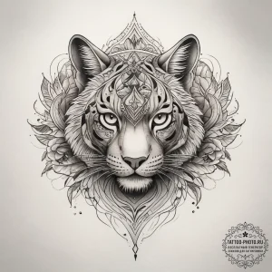 Tattoo sketch beige, tattoo line art, fine li... - эскиз тату (№1758211938_0, 18.09.2025 16:12) — tattoo-photo.ru