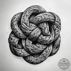 Tattoo sketch knot, tattoo sketch design, bla... - эскиз тату (№1758212130_0, 18.09.2025 16:15) — tattoo-photo.ru