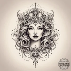 Tattoo sketch cosmic past, ink illustration f... - эскиз тату (№1758215955_0, 18.09.2025 17:19) — tattoo-photo.ru