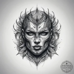 Tattoo sketch blue, tattoo line art, soft whi... - эскиз тату (№1758220679_0, 18.09.2025 18:37) — tattoo-photo.ru