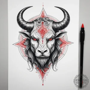 Tattoo sketch minotaur labyrinth, artistic ta... - эскиз тату (№1758225228_0, 18.09.2025 19:53) — tattoo-photo.ru
