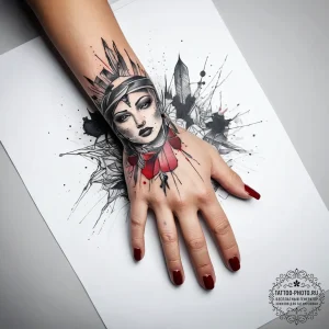 Tattoo sketch hands with a document, artistic... - эскиз тату (№1758225814_0, 18.09.2025 20:03) — tattoo-photo.ru