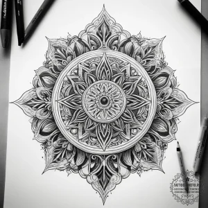 Tattoo sketch mystical past, tattoo sketch de... - эскиз тату (№1758229227_0, 18.09.2025 21:00) — tattoo-photo.ru