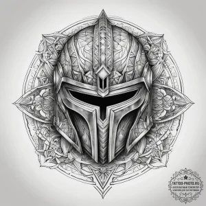 Tattoo sketch knight helmet, tattoo drawing o... - эскиз тату (№1758230005_0, 18.09.2025 21:13) — tattoo-photo.ru