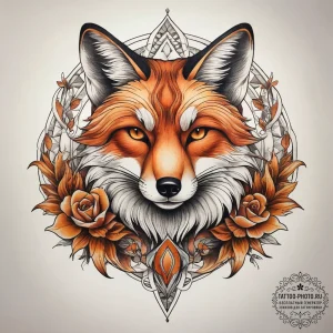 Tattoo sketch fox tattoo, tattoo sketch desig... - эскиз тату (№1758231176_0, 18.09.2025 21:32) — tattoo-photo.ru