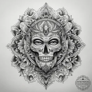 Tattoo sketch slavic ornament, artistic tatto... - эскиз тату (№1758234106_0, 18.09.2025 22:21) — tattoo-photo.ru