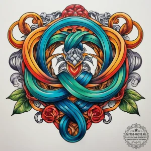 Tattoo sketch knot, artistic tattoo sketch, n... - эскиз тату (№1758236848_0, 18.09.2025 23:07) — tattoo-photo.ru