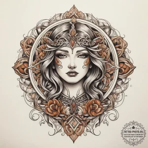Tattoo sketch sacred messenger, tattoo flash... - эскиз тату (№1758238600_0, 18.09.2025 23:36) — tattoo-photo.ru