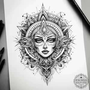 Tattoo sketch cosmic life, tattoo drawing out... - эскиз тату (№1758242888_0, 19.09.2025 00:48) — tattoo-photo.ru