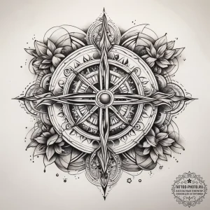 Tattoo sketch holy cosmos, concept art for ta... - эскиз тату (№1758245600_0, 19.09.2025 01:33) — tattoo-photo.ru