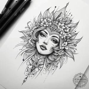 Tattoo sketch breath, tattoo sketch design, c... - эскиз тату (№1758248158_0, 19.09.2025 02:15) — tattoo-photo.ru