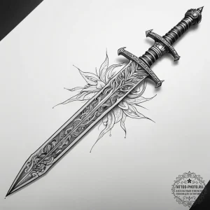 Tattoo sketch sword tattoo, tattoo drawing ou... - эскиз тату (№1758249930_0, 19.09.2025 02:45) — tattoo-photo.ru