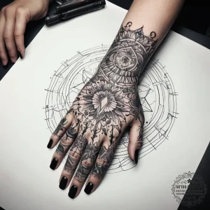 Tattoo sketch hands with a document, tattoo l... - эскиз тату (№1758250707_0, 19.09.2025 02:58) — tattoo-photo.ru