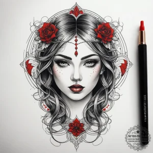 Tattoo sketch water, tattoo drawing outline,... - эскиз тату (№1758252860_0, 19.09.2025 03:34) — tattoo-photo.ru