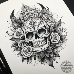 Tattoo sketch quest, artistic tattoo sketch,... - эскиз тату (№1758253832_0, 19.09.2025 03:50) — tattoo-photo.ru