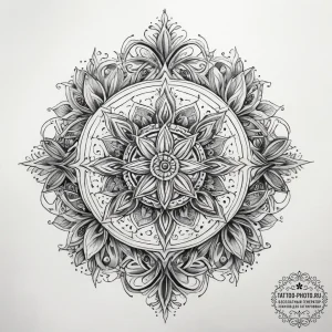 Tattoo sketch holy cosmos, tattoo sketch desi... - эскиз тату (№1758256605_0, 19.09.2025 04:36) — tattoo-photo.ru