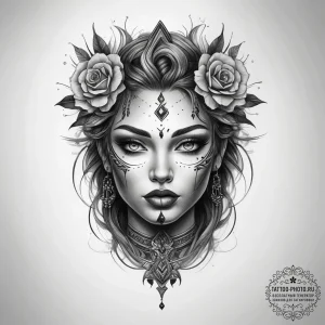 Tattoo sketch onyx, tattoo sketch design, bla... - эскиз тату (№1758257770_0, 19.09.2025 04:56) — tattoo-photo.ru